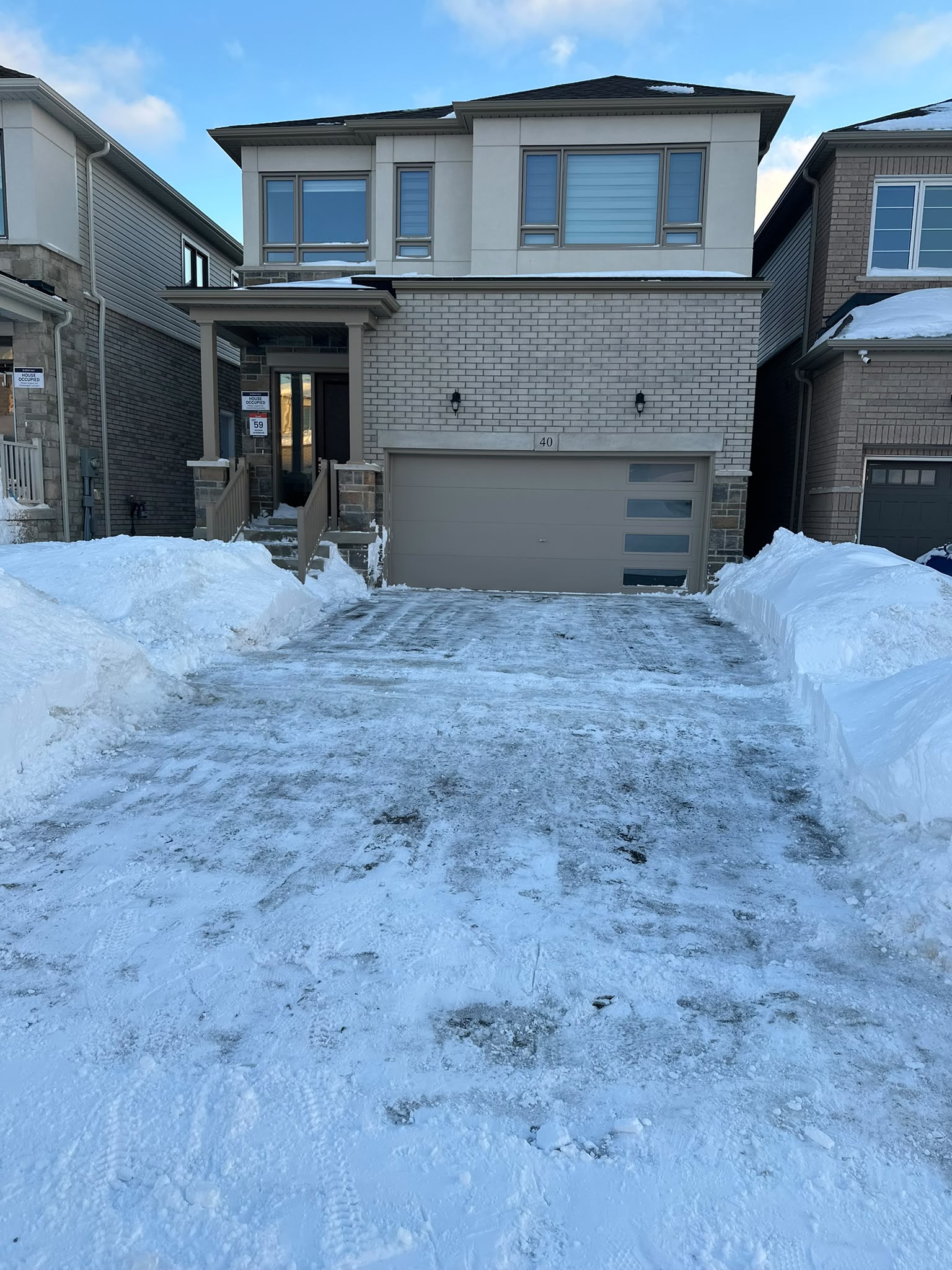 Driveway Snow Plowing