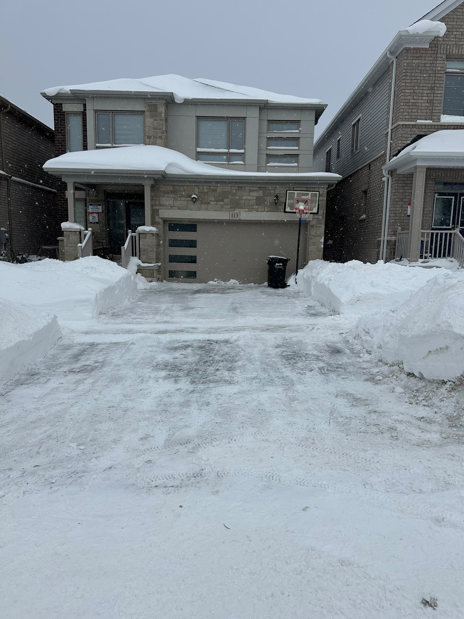 Residential Driveway Salting