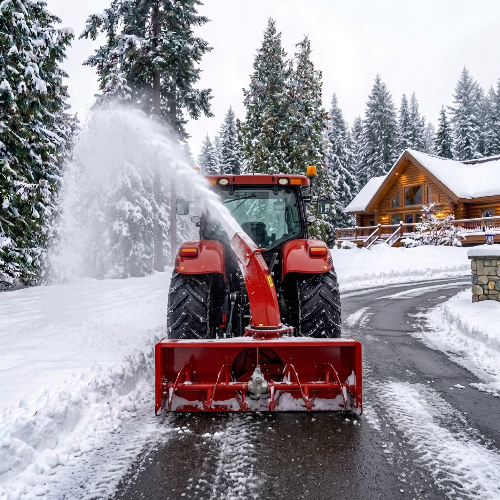 Snow Clearing Driveway